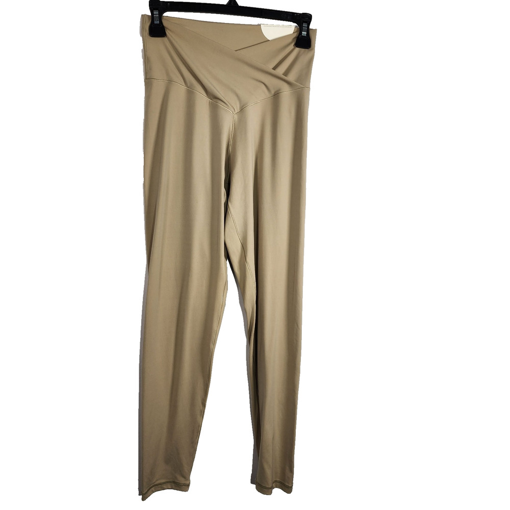 Offline by Aerie Leggings Size L Long Beige Real Me Crossover 7/8 High Rise Yoga